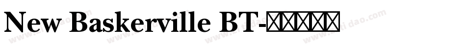 New Baskerville BT字体转换